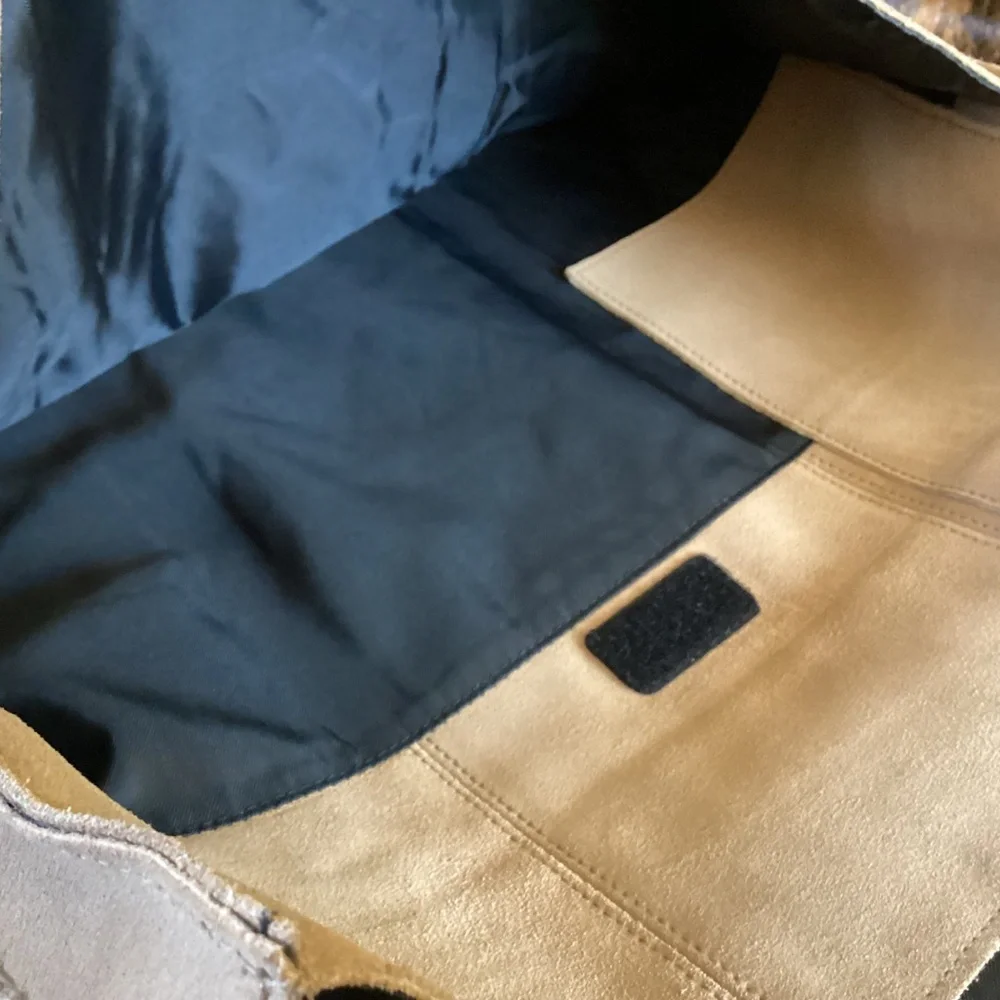 GAP Genuine Raw Leather Briefcase Crossbody Handbag